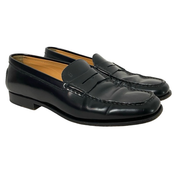 Tod’s Loafers Womens Size 5.5 Black Tods Leather Preppy Shoes Slide On - Picture 2 of 16